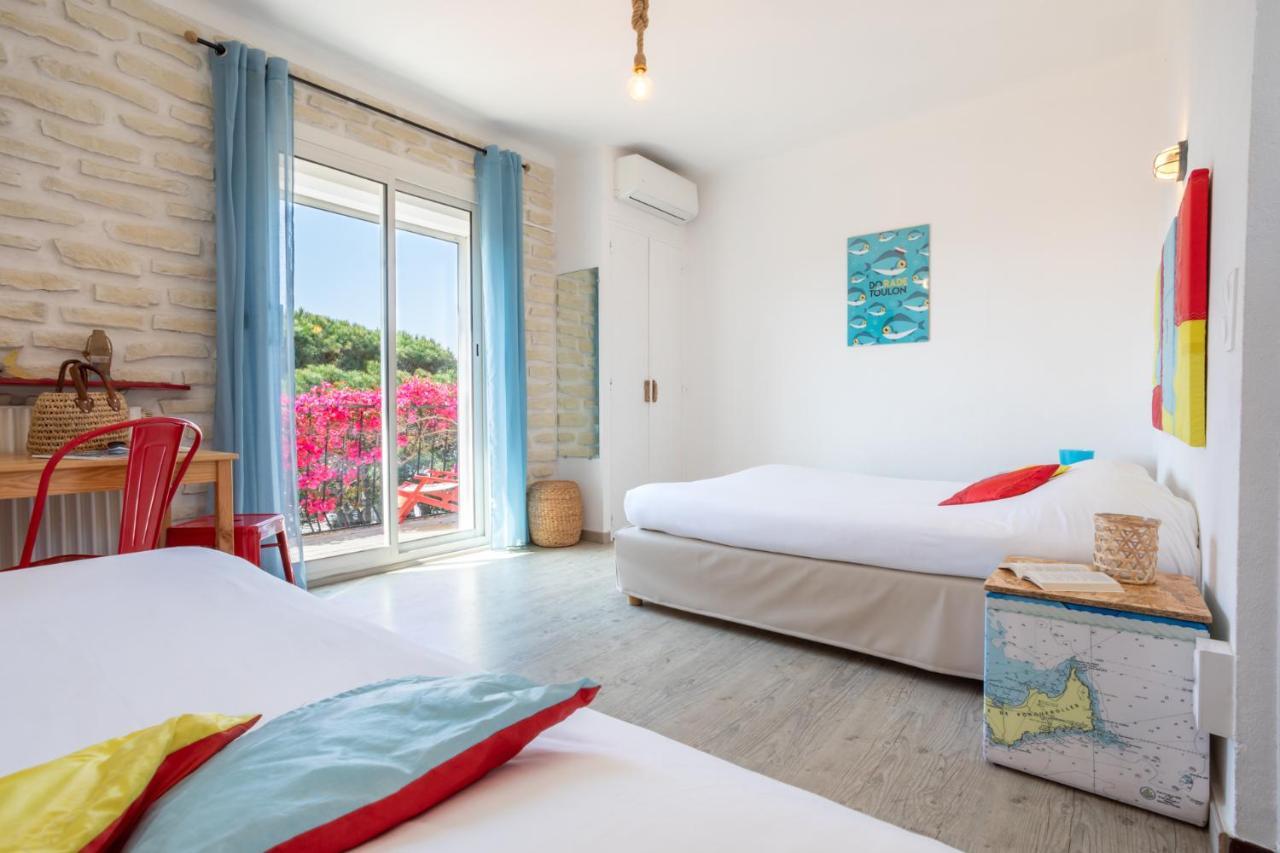 Hotel Almanarre Plage - Hotel Eco-Responsable Face A La Mer Йер Экстерьер фото